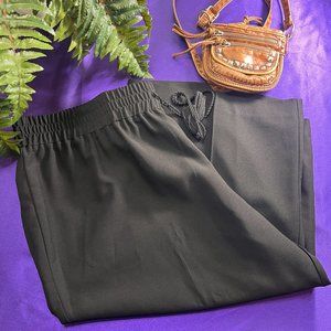 📌Erie Stevens Elegant Wide Leg Culotte with Comfy Elastic Wide Waistband